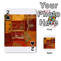 India Print Realism Fabric Art Playing Cards 54 Designs  by TheWowFactor