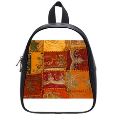 India Print Realism Fabric Art School Bags (small) 