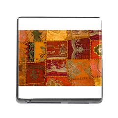 India Print Realism Fabric Art Memory Card Reader (square)