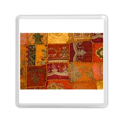 India Print Realism Fabric Art Memory Card Reader (square)  by TheWowFactor