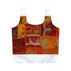 India Print Realism Fabric Art Full Print Recycle Bags (m) 