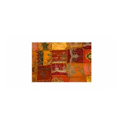 India Print Realism Fabric Art Satin Wrap