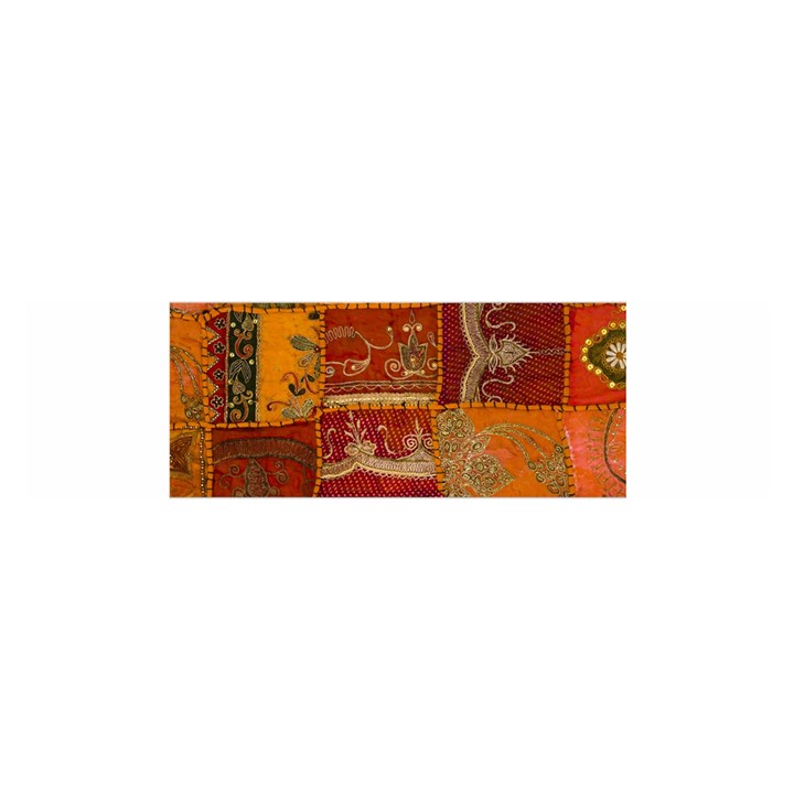 India Print Realism Fabric Art Satin Scarf (Oblong)