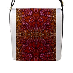 Crazy Beautiful Abstract  Flap Messenger Bag (l) 