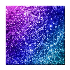 Glitter Ocean Bokeh Tile Coasters