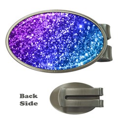 Glitter Ocean Bokeh Money Clips (oval) 