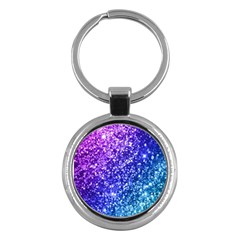 Glitter Ocean Bokeh Key Chains (round) 