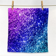 Glitter Ocean Bokeh Face Towel