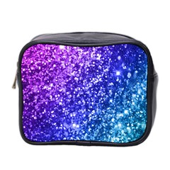 Glitter Ocean Bokeh Mini Toiletries Bag 2-side by KirstenStar