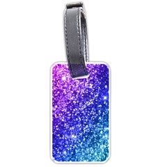 Glitter Ocean Bokeh Luggage Tags (one Side) 