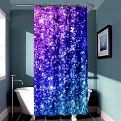 Glitter Ocean Bokeh Shower Curtain 36  X 72  (stall)  by KirstenStar