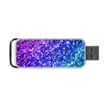 Glitter Ocean Bokeh Portable USB Flash (Two Sides) Front