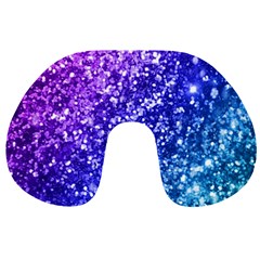 Glitter Ocean Bokeh Travel Neck Pillows