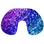 Glitter Ocean Bokeh Travel Neck Pillows Front