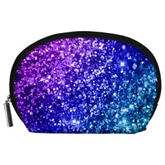 Glitter Ocean Bokeh Accessory Pouches (large)  by KirstenStar