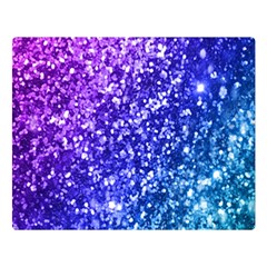 Glitter Ocean Bokeh Double Sided Flano Blanket (large) 