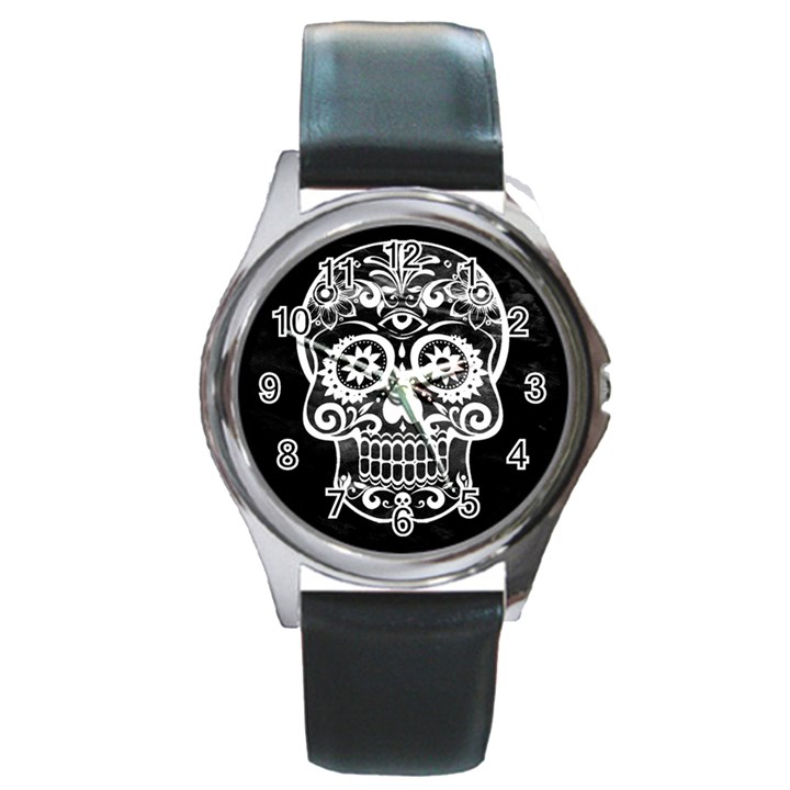 Skull Round Metal Watches