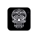 Skull Rubber Square Coaster (4 pack)  Front