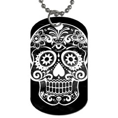 Skull Dog Tag (two Sides)