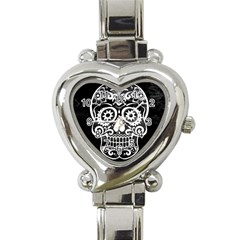 Skull Heart Italian Charm Watch