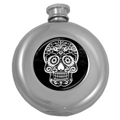 Skull Round Hip Flask (5 Oz)