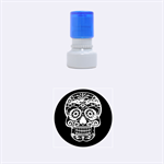 Skull Rubber Round Stamps (Small) 1.12 x1.12  Stamp