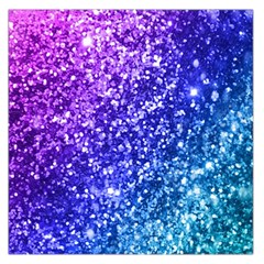 Glitter Ocean Bokeh Large Satin Scarf (square) by KirstenStarFashion