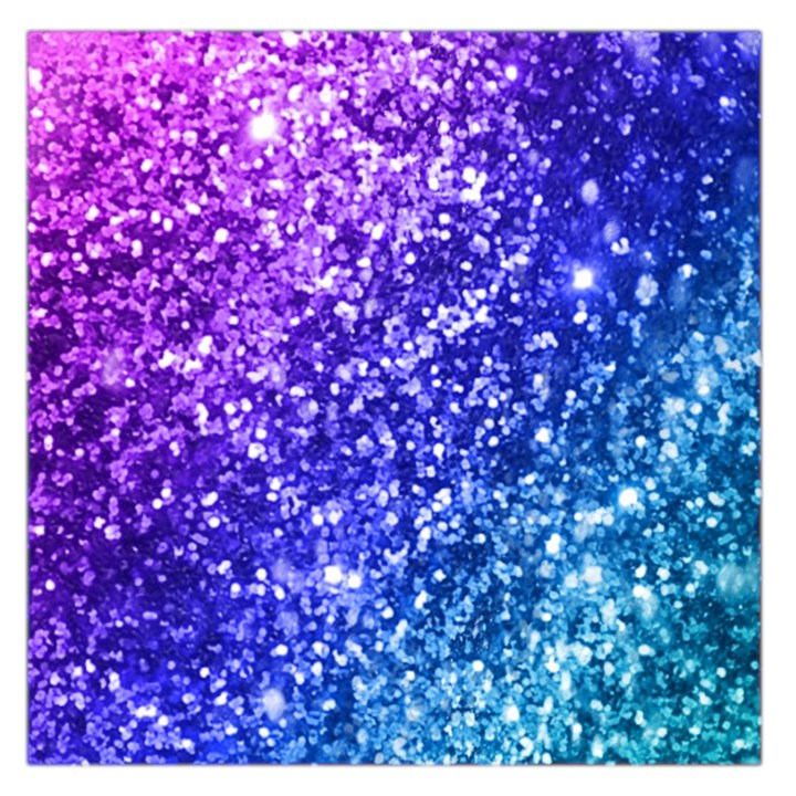 Glitter Ocean Bokeh Large Satin Scarf (Square)