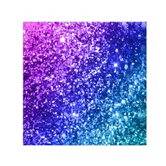 Glitter Ocean Bokeh Small Satin Scarf (square) 