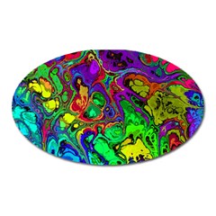 Powerfractal 4 Oval Magnet by ImpressiveMoments