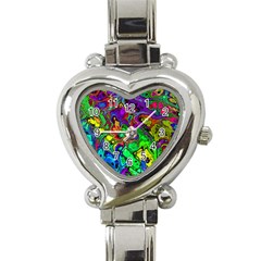 Powerfractal 4 Heart Italian Charm Watch by ImpressiveMoments