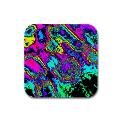 Powerfractal 2 Rubber Square Coaster (4 Pack)  by ImpressiveMoments