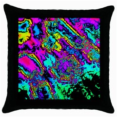 Powerfractal 2 Throw Pillow Cases (black)