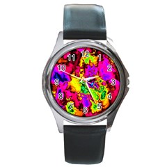 Powerfractal 01 Round Metal Watches by ImpressiveMoments