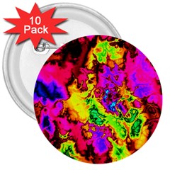 Powerfractal 01 3  Buttons (10 Pack)  by ImpressiveMoments