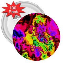 Powerfractal 01 3  Buttons (100 Pack)  by ImpressiveMoments