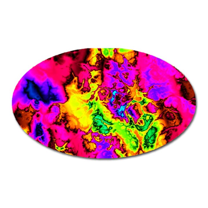 Powerfractal 01 Oval Magnet