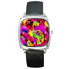 Powerfractal 01 Square Metal Watches