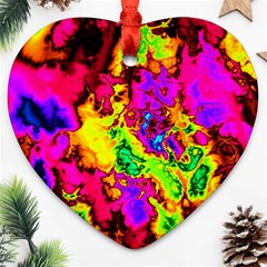 Powerfractal 01 Heart Ornament (2 Sides)