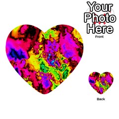 Powerfractal 01 Multi-purpose Cards (heart)  by ImpressiveMoments