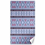 Fancy Tribal Border Pattern Blue Canvas 40  x 72   39.28 x69.23  Canvas - 1