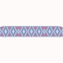 Fancy Tribal Border Pattern Blue Small Bar Mats