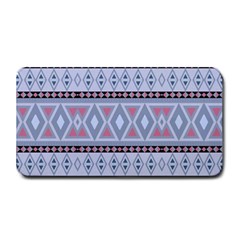 Fancy Tribal Border Pattern Blue Medium Bar Mats