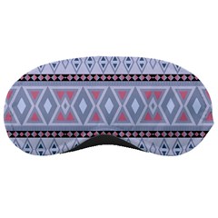 Fancy Tribal Border Pattern Blue Sleeping Masks