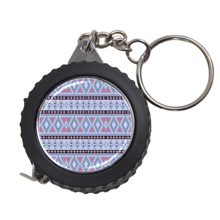 Fancy Tribal Border Pattern Blue Measuring Tapes