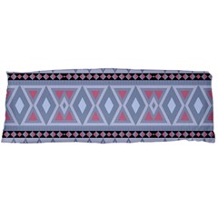 Fancy Tribal Border Pattern Blue Body Pillow Cases (dakimakura) 