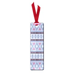 Fancy Tribal Border Pattern Blue Small Book Marks by ImpressiveMoments