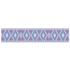 Fancy Tribal Border Pattern Blue Flano Scarf (small)  by ImpressiveMoments