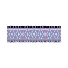 Fancy Tribal Border Pattern Blue Satin Scarf (oblong) by ImpressiveMoments