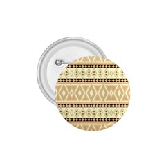 Fancy Tribal Border Pattern Beige 1 75  Buttons